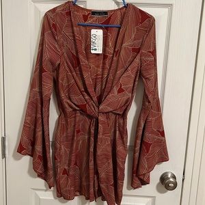 NWT Boutique rust print dress